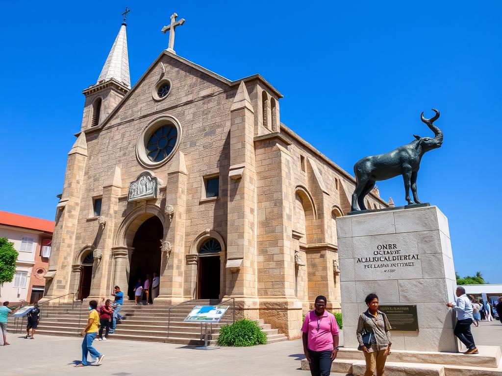 Anglican Cathedral in Stone Town built on the site of the former slave market