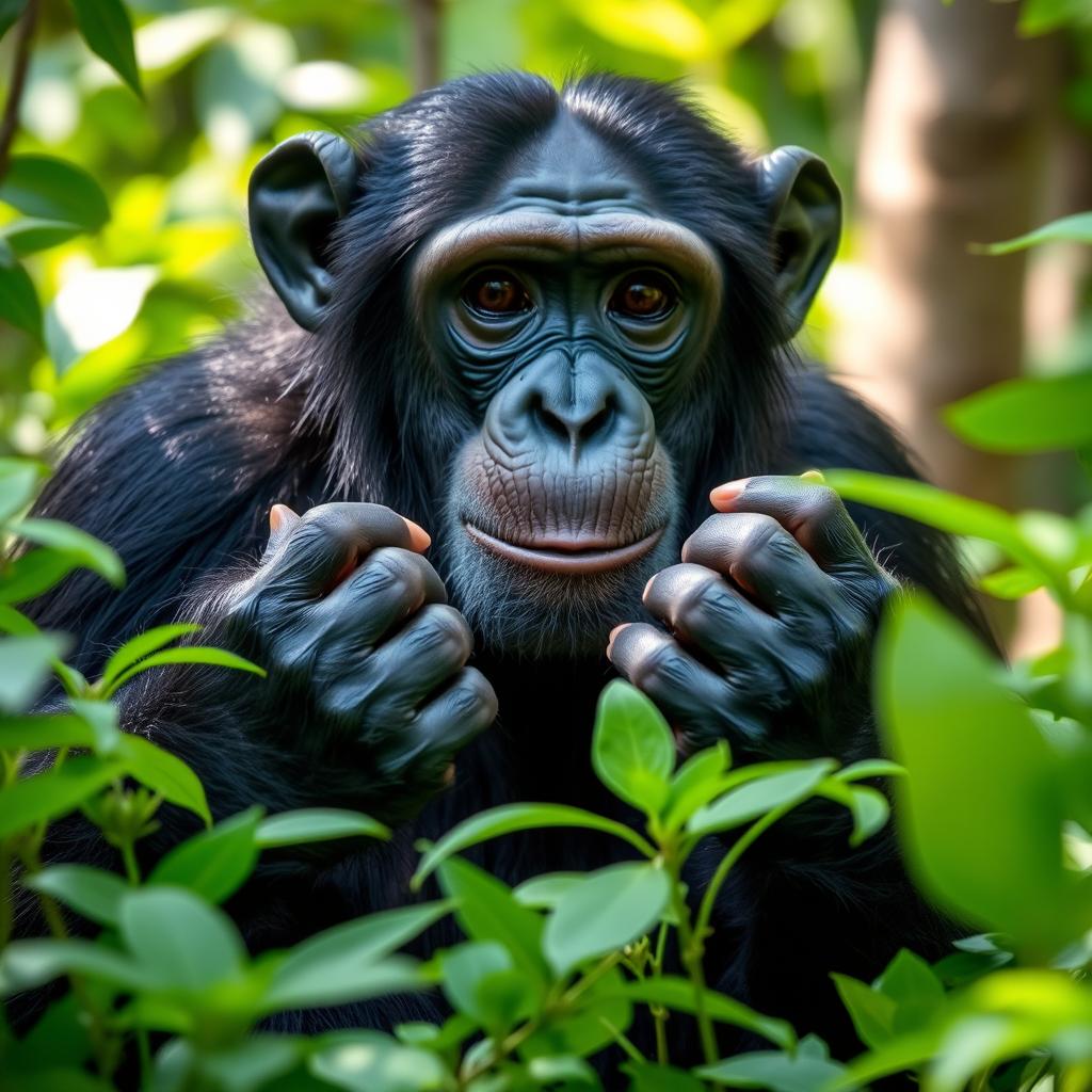Chimpanzee in Mahale Mountains National Park
