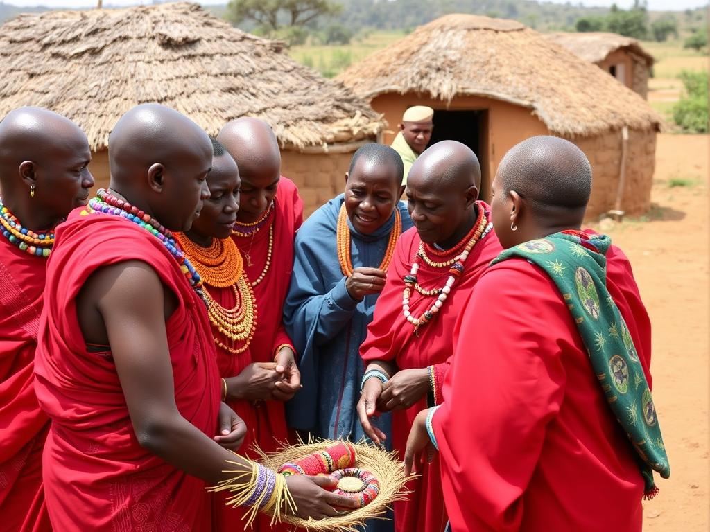 Cultural visit to a Maasai village during a Tanzania adventure safari