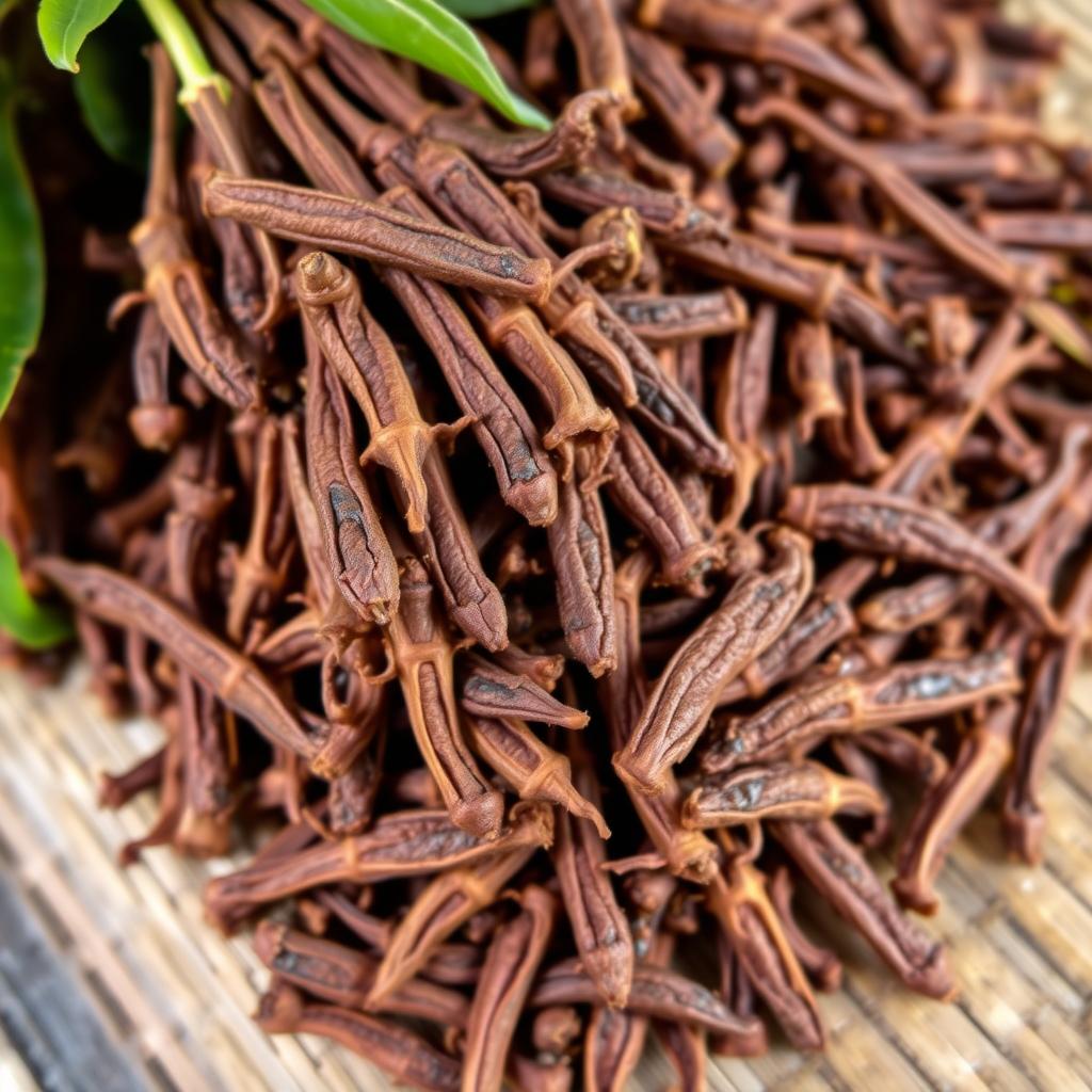 Fresh cloves harvested in Zanzibar, one of the island's signature spices