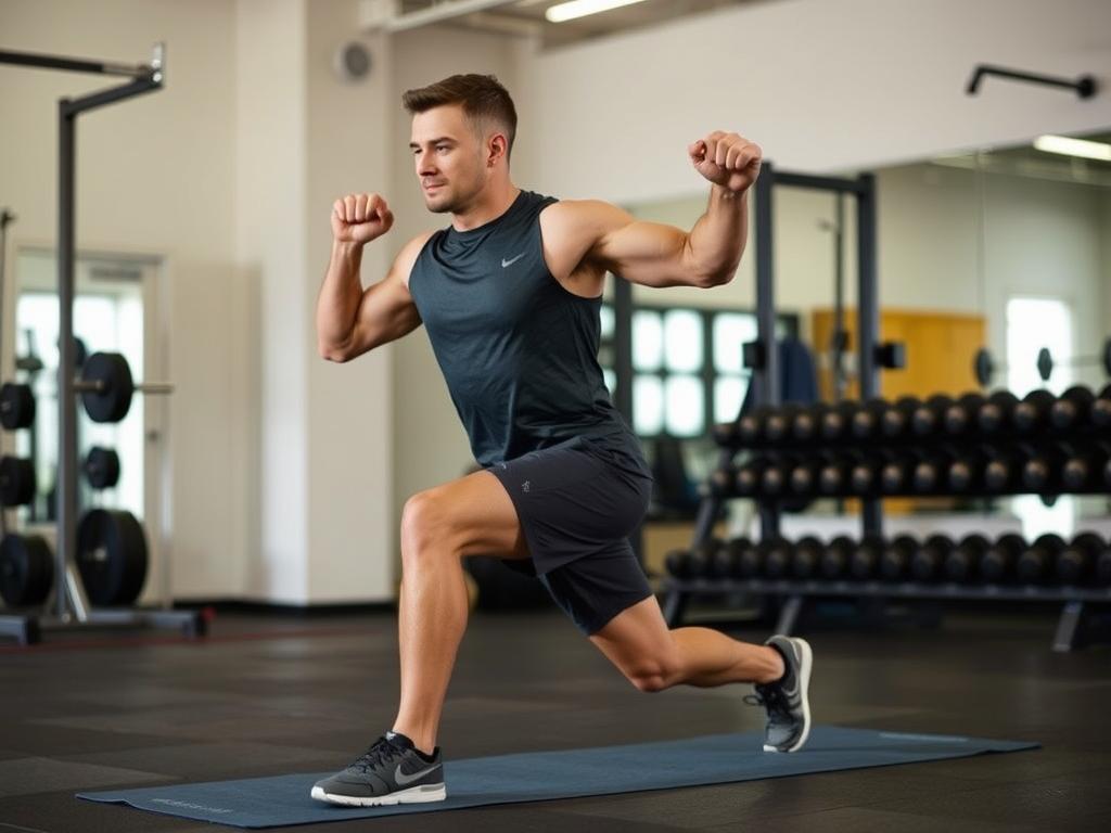 Person performing strength training exercises specifically targeting leg muscles for Kilimanjaro climb