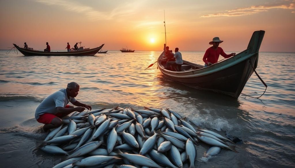 Sustainable fishing practices supporting Zanzibar's culinary future