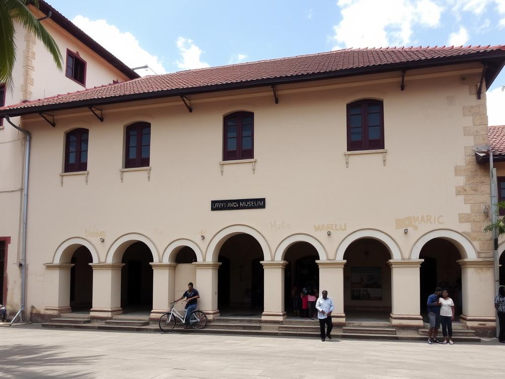 The historic Urithi Tanga Museum building, formerly the colonial administrative headquarters
