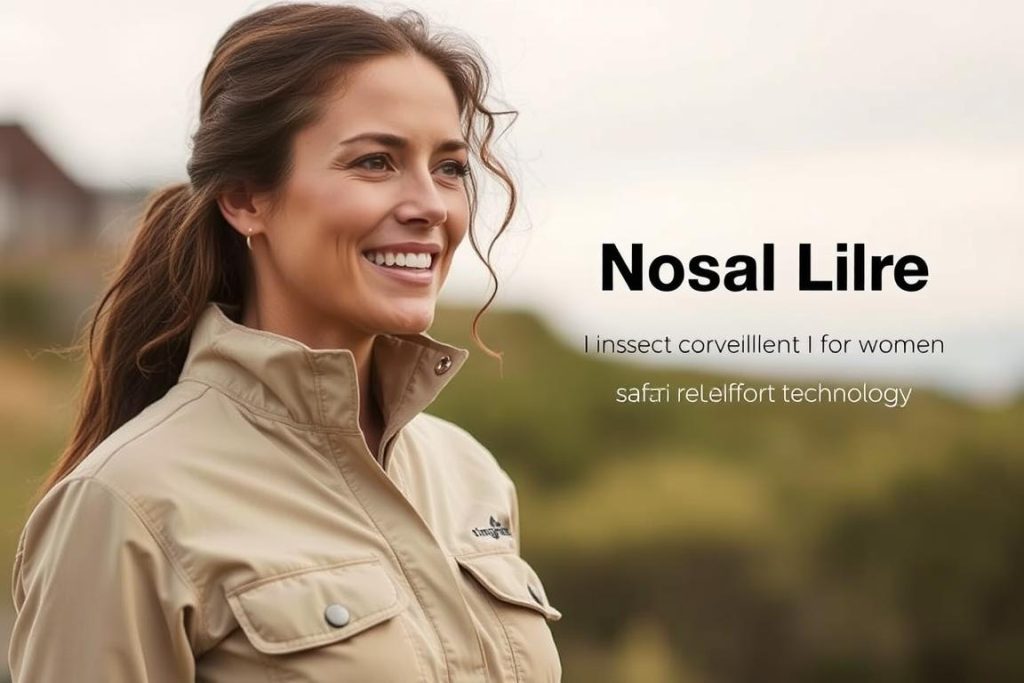 Woman wearing Craghoppers NosiLife safari clothing