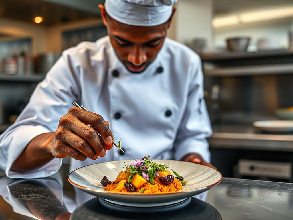 Young Zanzibari chef creating modern interpretations of traditional dishes